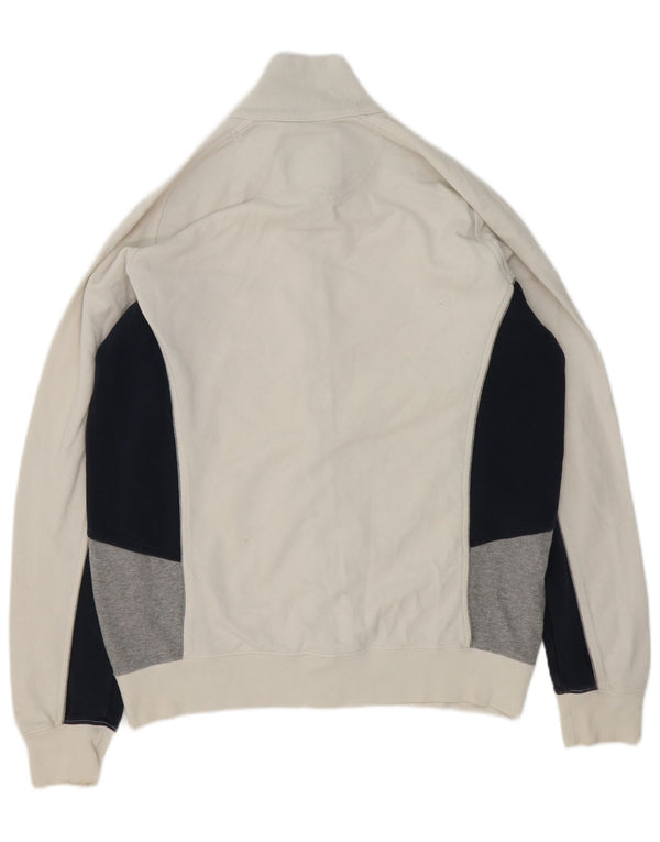 Giacca da tuta da uomo Champion XL in cotone color block bianco