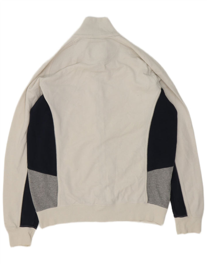 Giacca da tuta da uomo Champion XL in cotone color block bianco