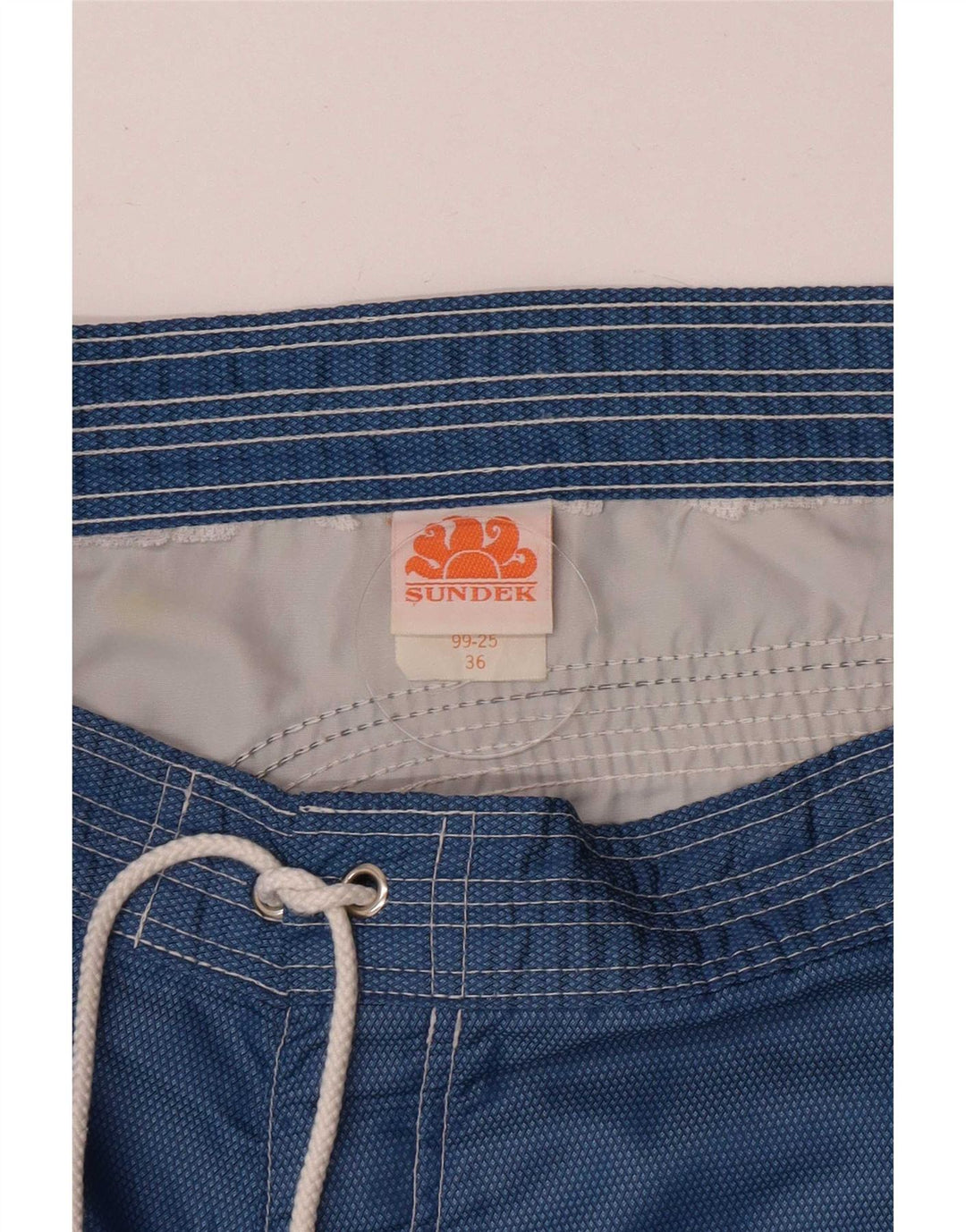 Pantaloncini da bagno da uomo Sundek grandi in nylon blu