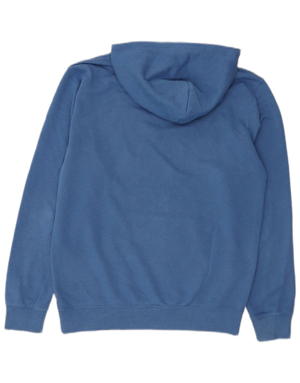 Felpa con cappuccio da uomo Champion in cotone blu medio