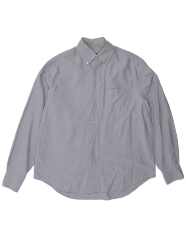 Camicia BENETTON da uomo grande blu