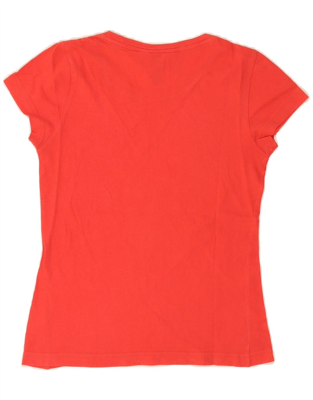 ADIDAS Womens Graphic T-Shirt Top UK 10 Small Red Vintage Adidas and Second-Hand Adidas from Messina Hembry 