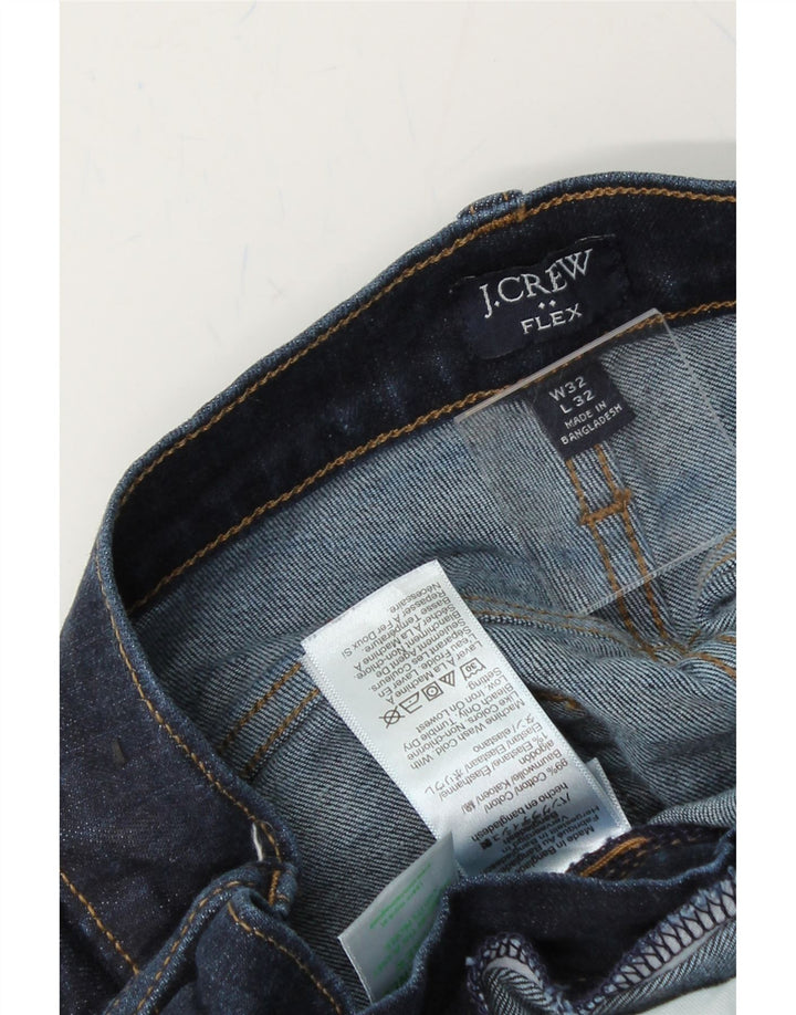 J. CREW Mens Flex Slim Jeans W32 L29 Navy Blue Cotton Vintage J. Crew and Second-Hand J. Crew from Messina Hembry 