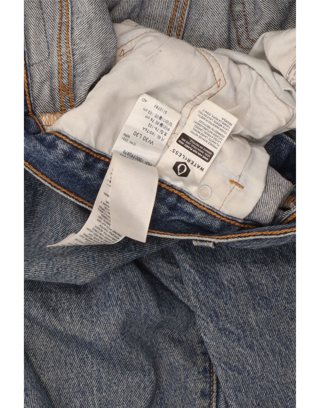 Levi's Uomo 501 Jeans dritti W30 L30 Cotone Blu