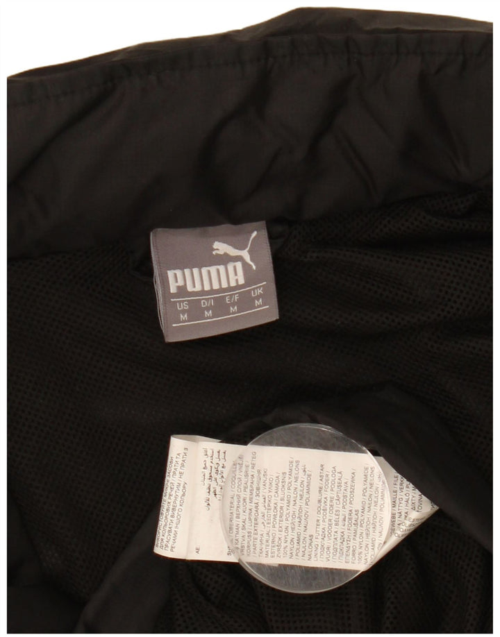 Giacca antipioggia con cappuccio da uomo PUMA UK 38 nylon nero medio