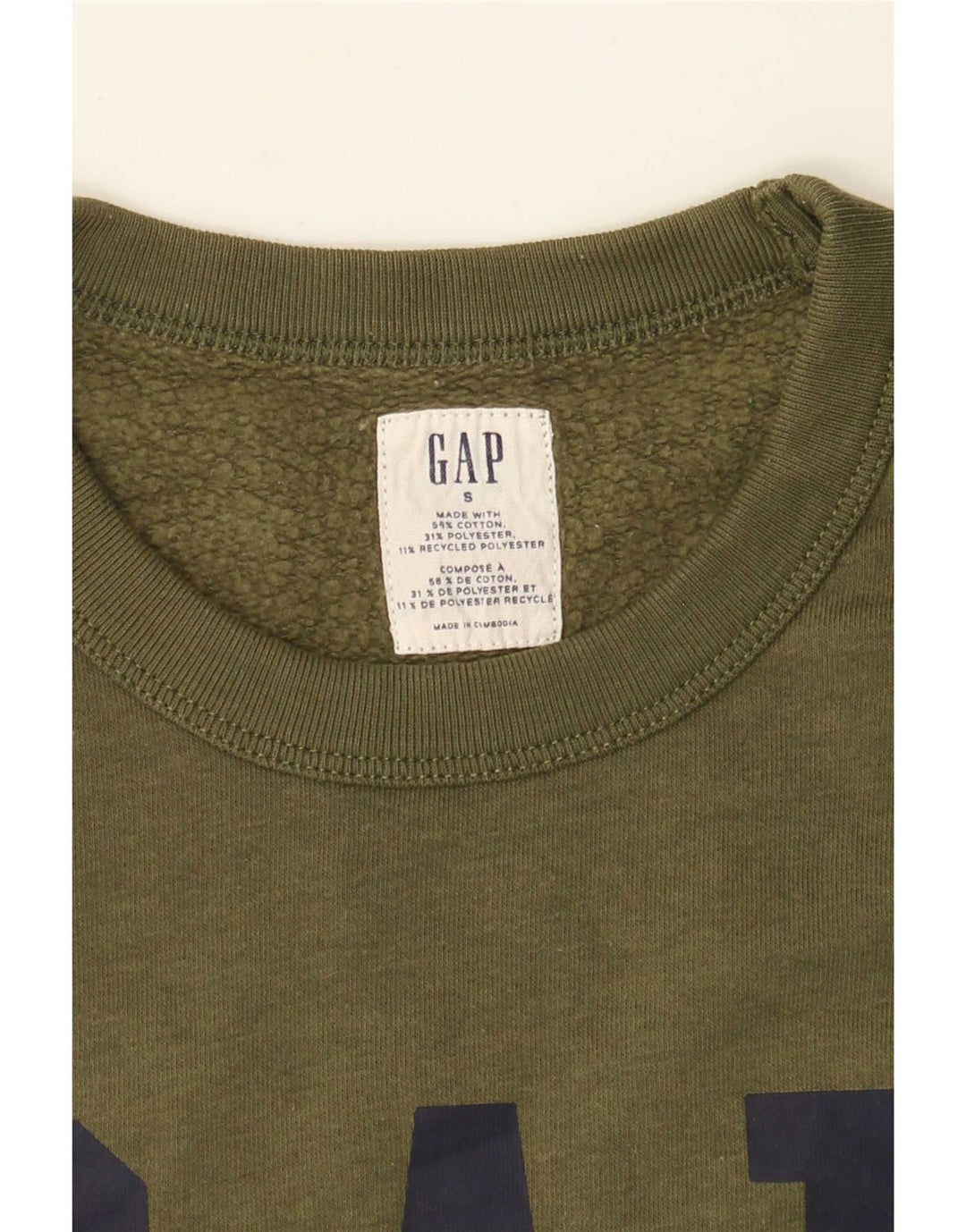 Gap Felpa grafica da uomo Maglione piccolo cotone kaki