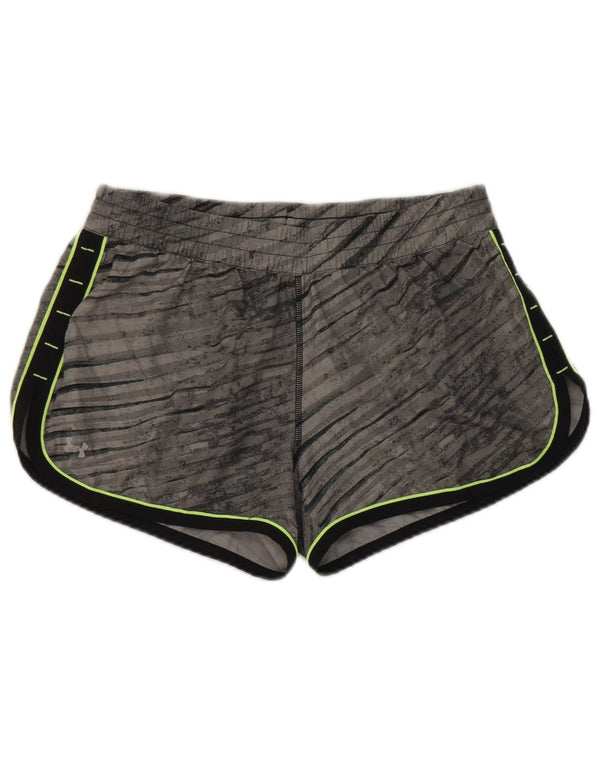 Pantaloncini sportivi Under Armour da donna Heat Gear UK 10 Small Grey Colourblock
