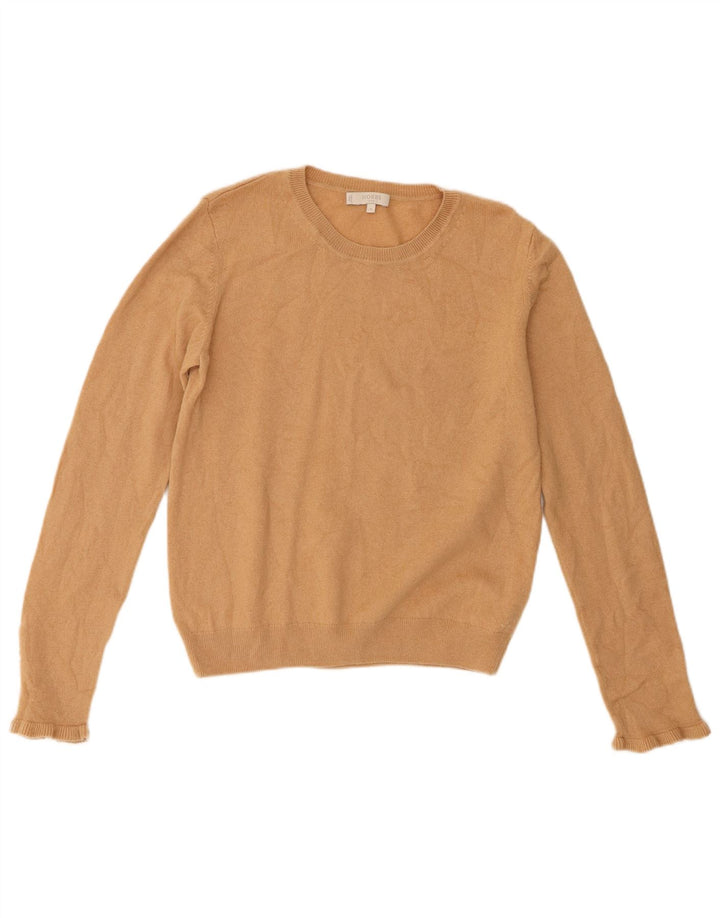 Maglione girocollo corto da donna Hobbs UK 12 Lana beige medio