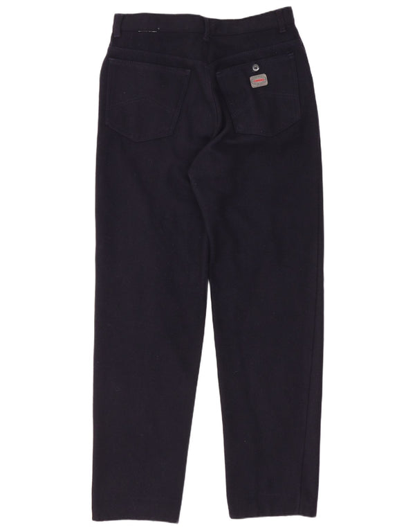 Pantaloni casual dritti da uomo Carrera W32 L30 lana blu navy