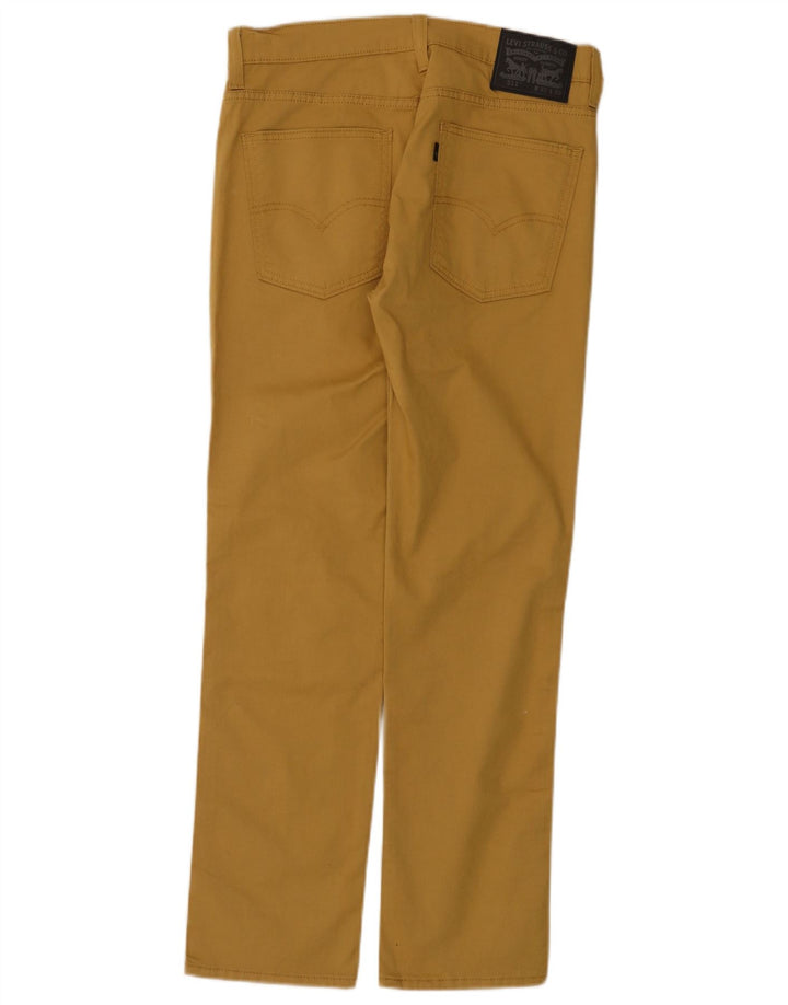 Levi's Uomo 511 Pantaloni Casual Slim W32 L30 Cotone Giallo