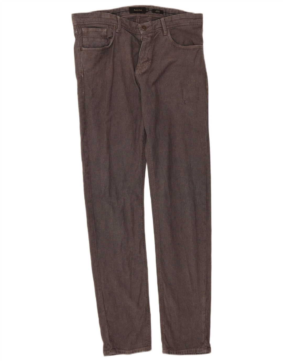 Pantaloni casual slim fit da uomo Massimo Dutti EU 40 Medium W31 L31 Grigio