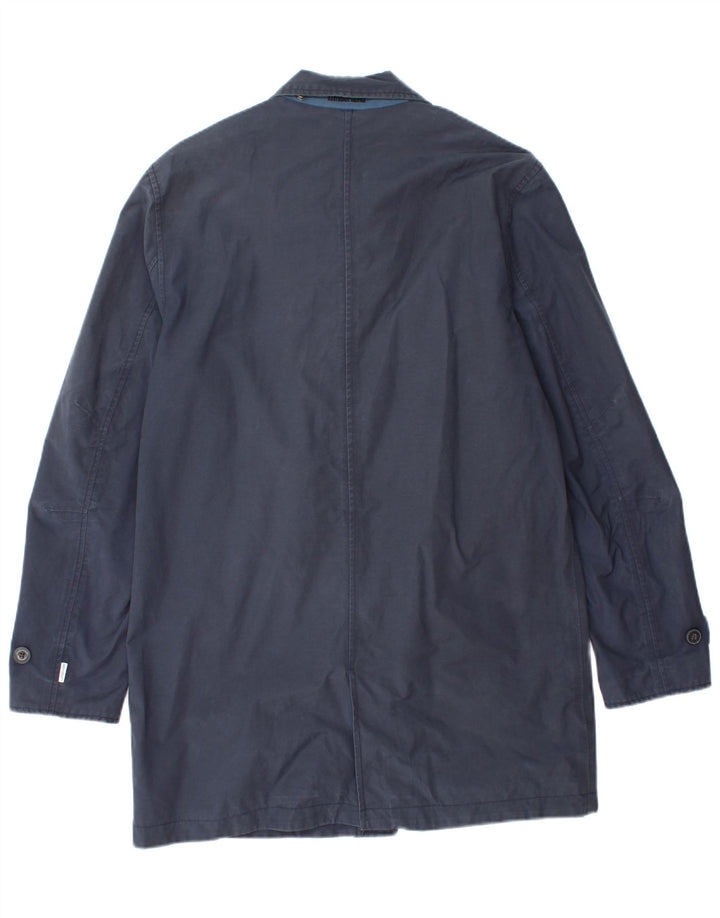 Cappotto giacca a vento da uomo TIMBERLAND UK 38 cotone medio blu navy