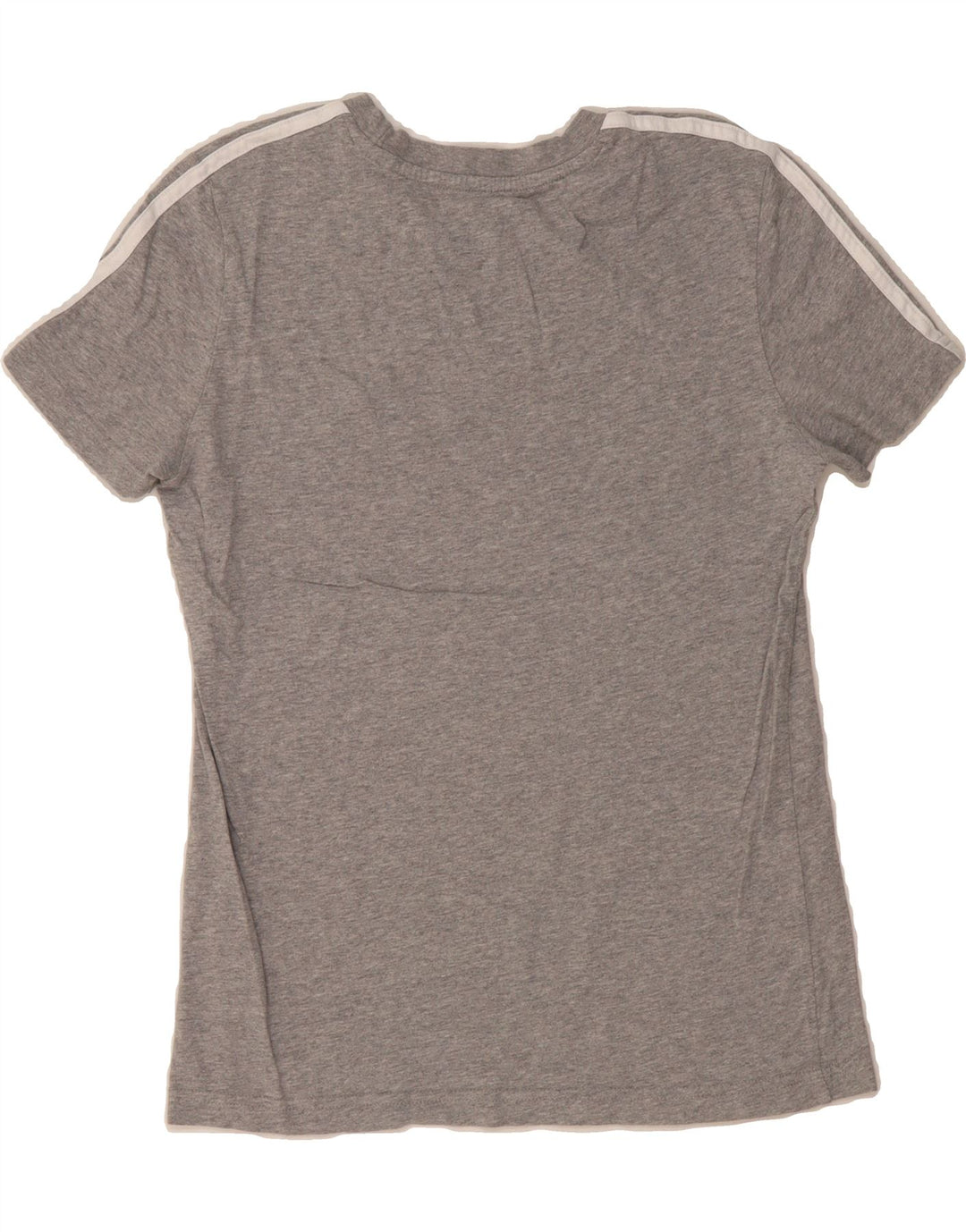 ADIDAS Womens T-Shirt Top UK 12/14 Medium Grey Cotton Vintage Adidas and Second-Hand Adidas from Messina Hembry 