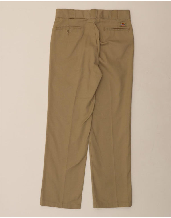 DOCKERS Pantaloni chino dritti da uomo W32 L32 cotone kaki