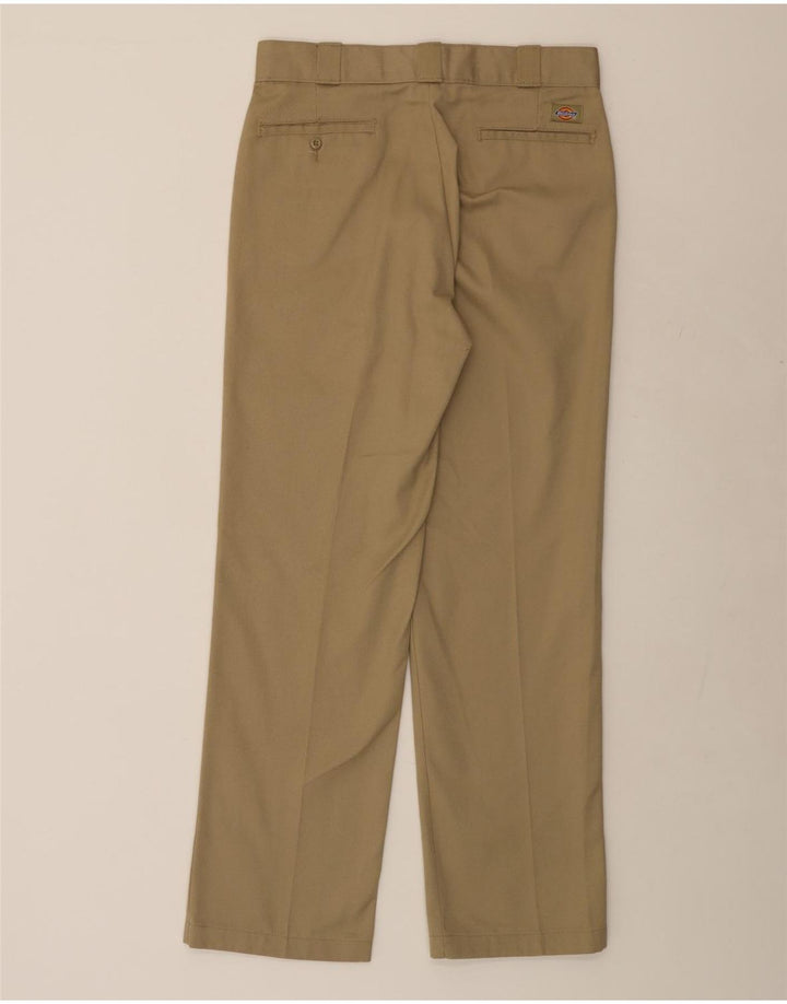 DOCKERS Pantaloni chino dritti da uomo W32 L32 cotone kaki