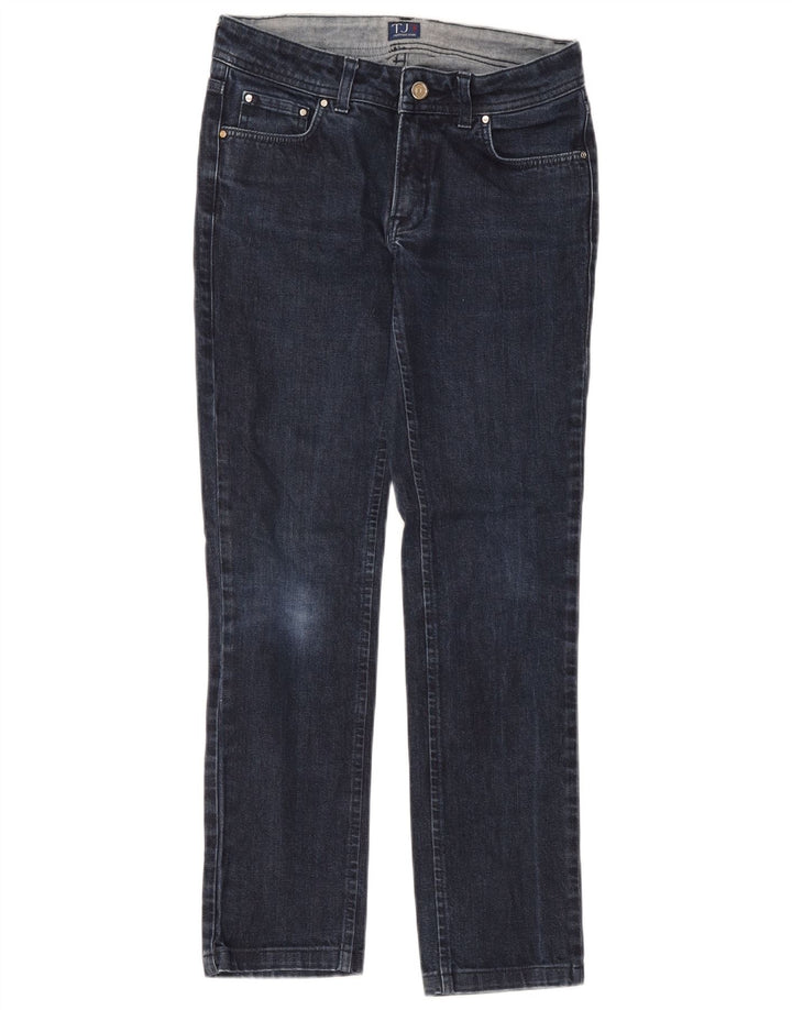 Jeans Slim Donna Trussardi W26 L28 Blu Navy Cotone