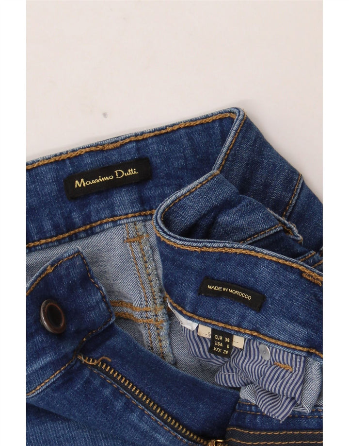 Gonna in denim da donna Massimo Dutti EU 38 piccola W28 blu