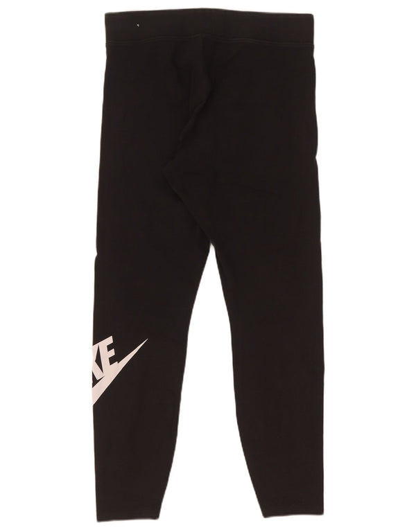 Leggings grafici da donna Nike UK 16 grande cotone nero