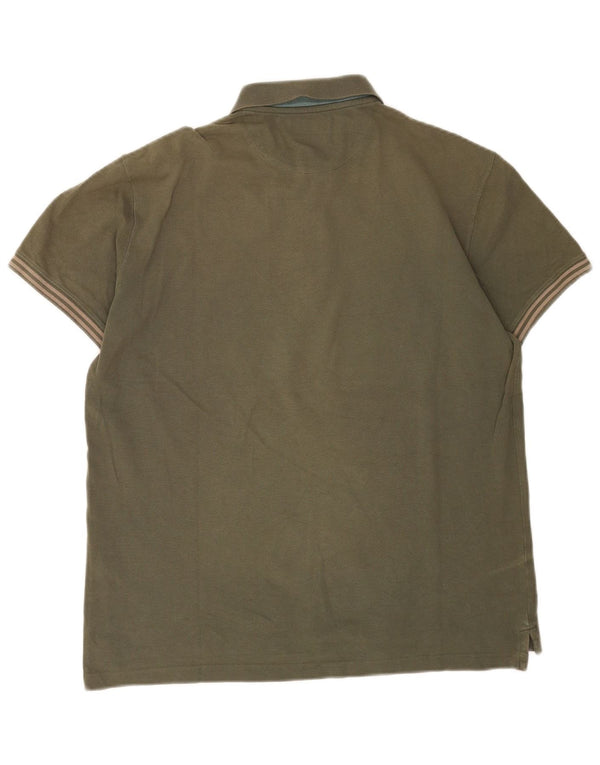 Polo da uomo slim fit Massimo Dutti XL a righe kaki