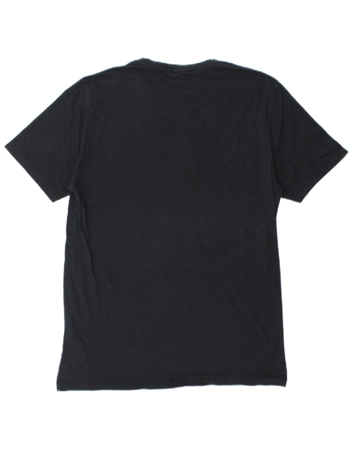 T-shirt da uomo Reiss Top in cotone nero medio
