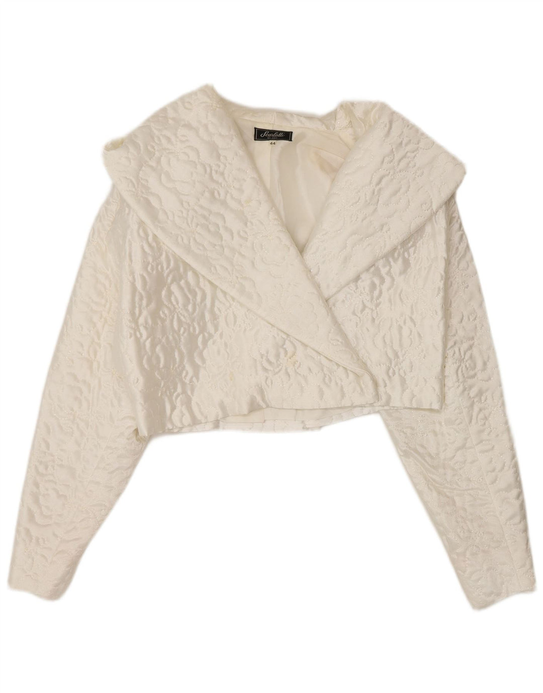 Set gonna vintage da donna in 2 pezzi IT 44 medio W28 viscosa bianca