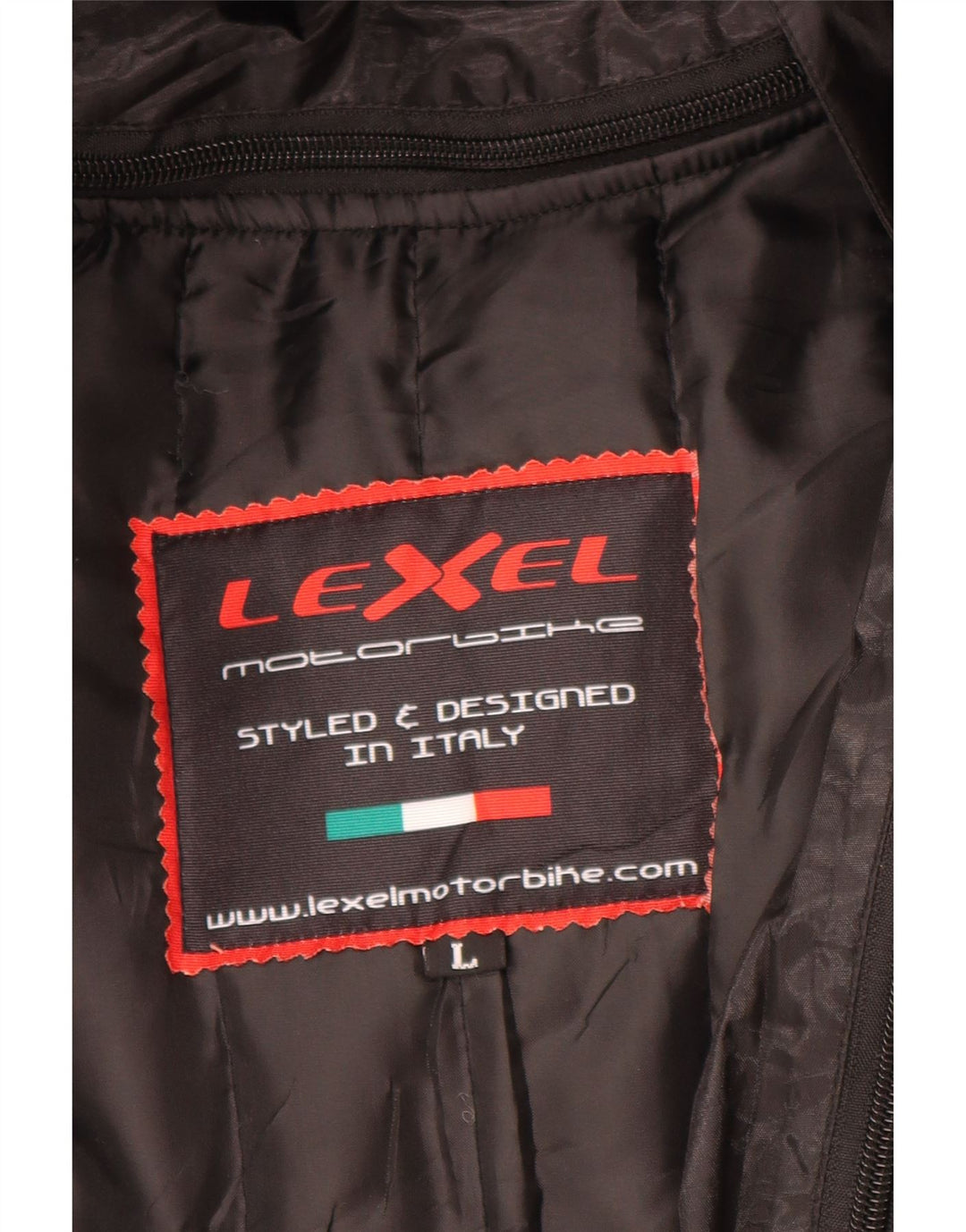 Giacca da corsa grafica da uomo LEXEL UK 40 grande nera
