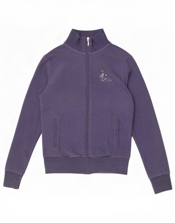 Giacca da tuta da donna Lotto UK 10 piccola in cotone blu