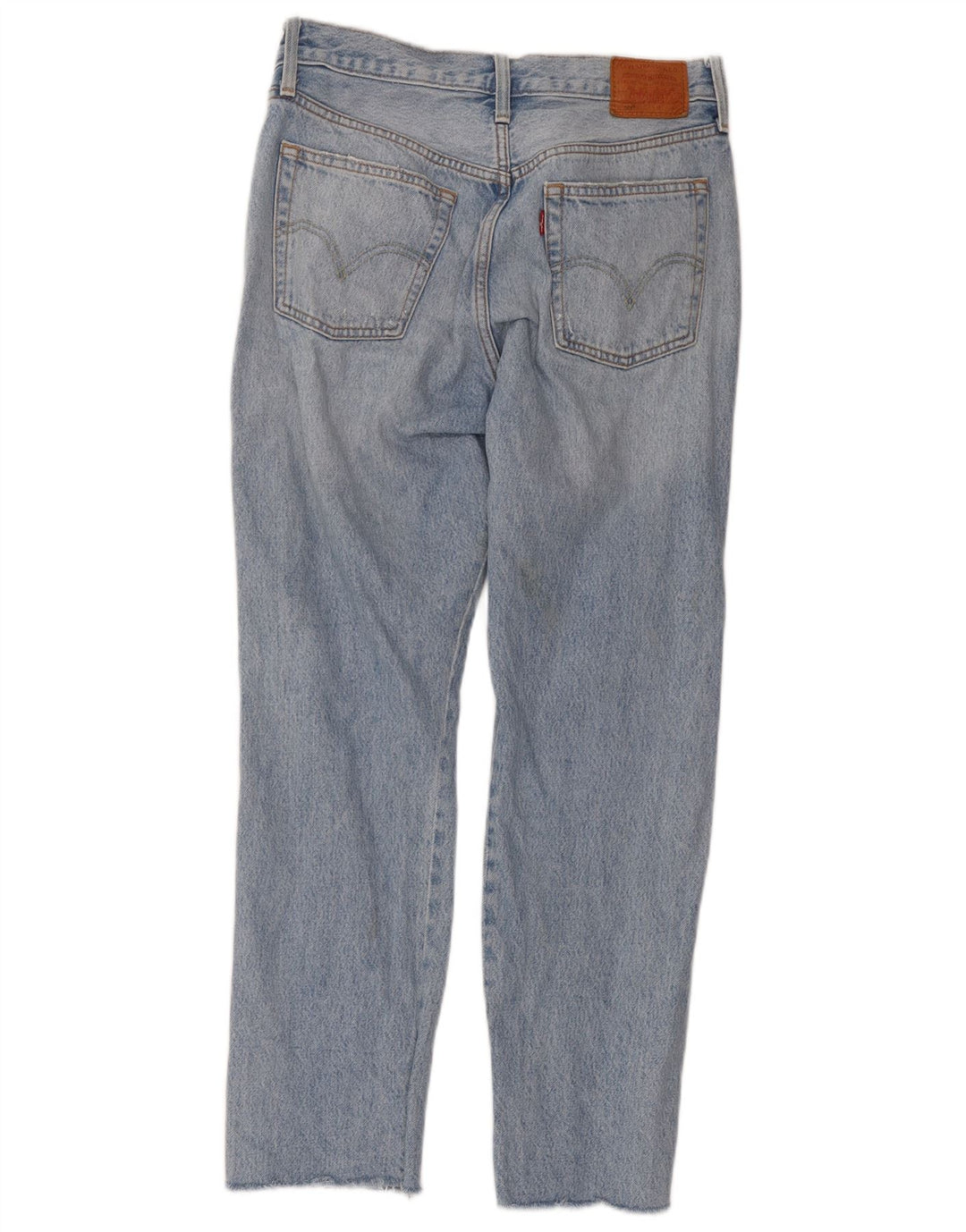 Jeans dritti effetto vissuto Levi's 501 da donna W29 L28 in cotone blu