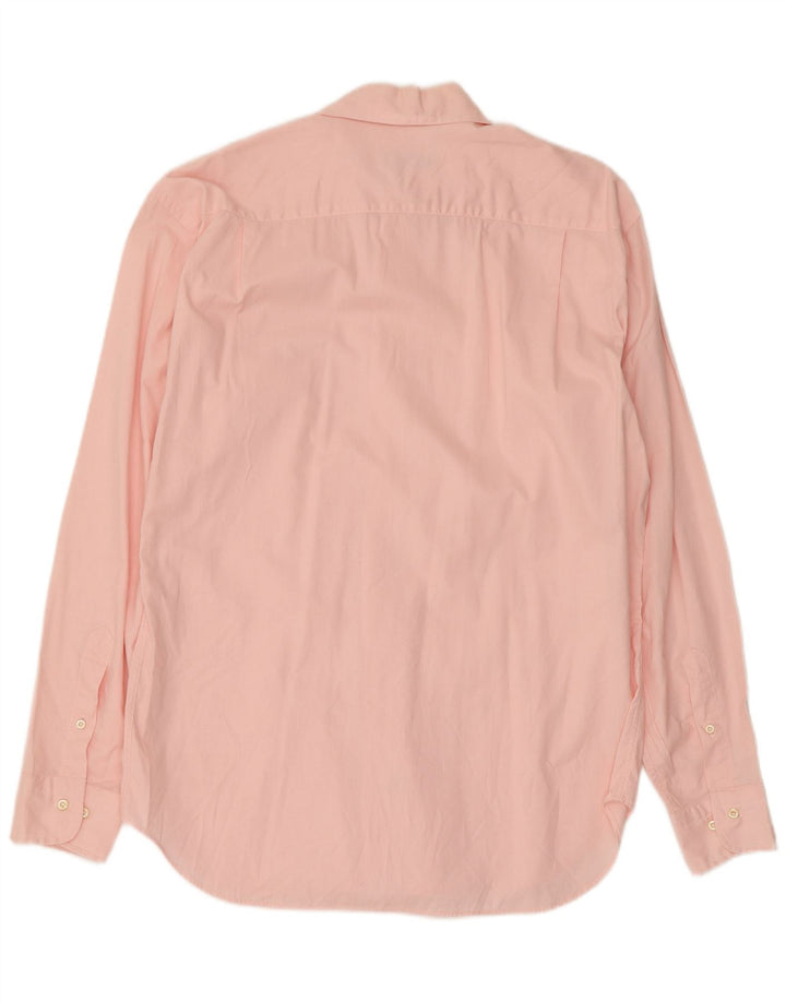 Camicia Uomo Trussardi Jeans Taglia 40 15 1/2 Cotone Rosa Medio