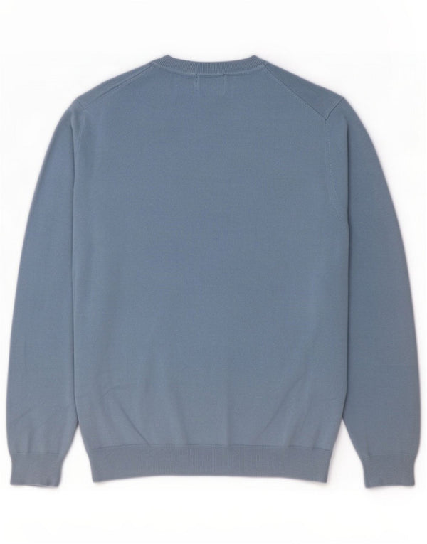 Maglione maglione girocollo da uomo Superdry 2XL cotone blu