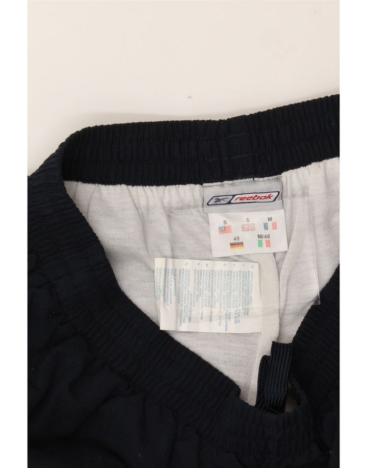 REEBOK Mens Tracksuit Trousers Small  Navy Blue Polyester Vintage Reebok and Second-Hand Reebok from Messina Hembry 
