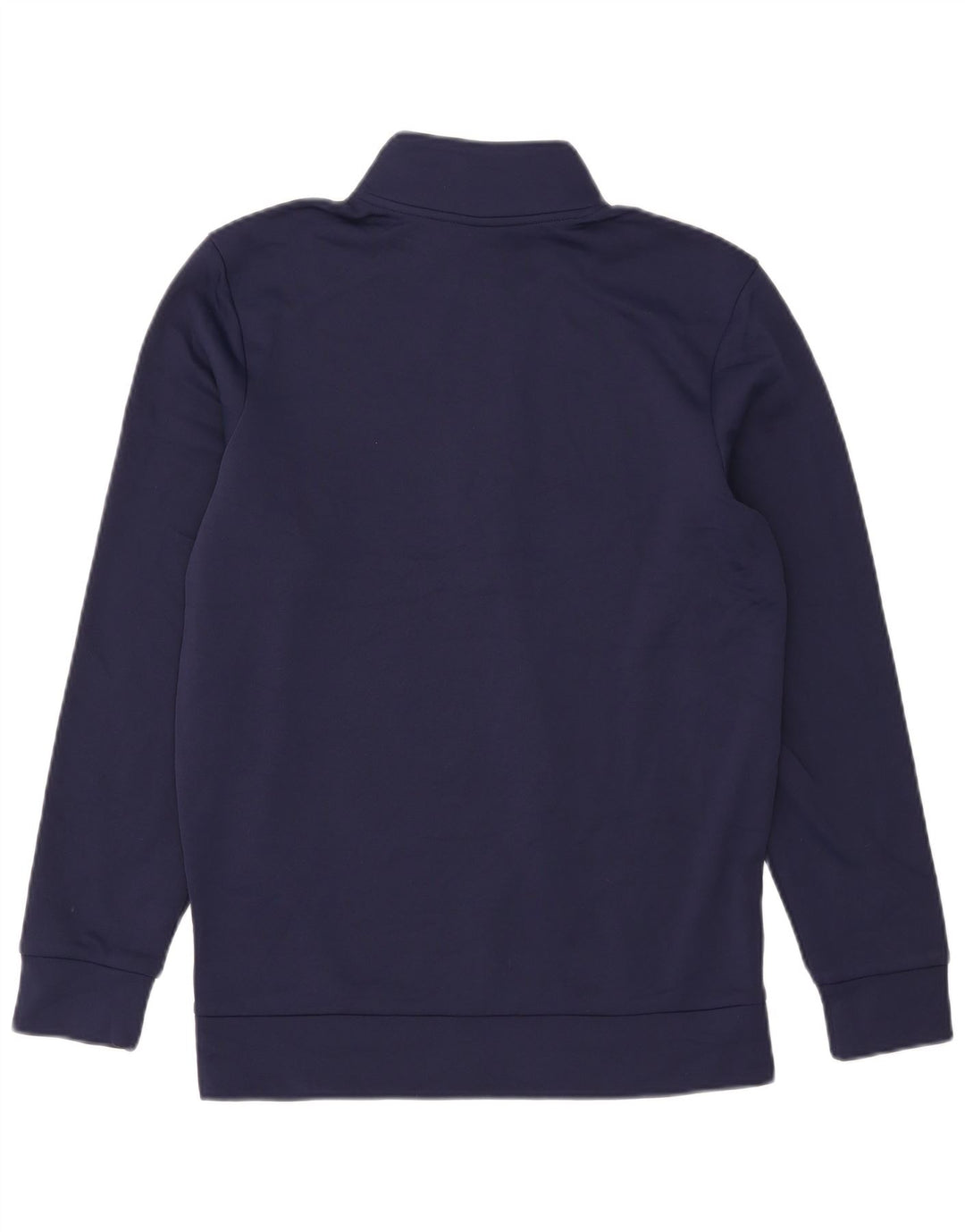 Felpa da uomo Under Armour con collo con zip, maglione piccolo in poliestere blu navy