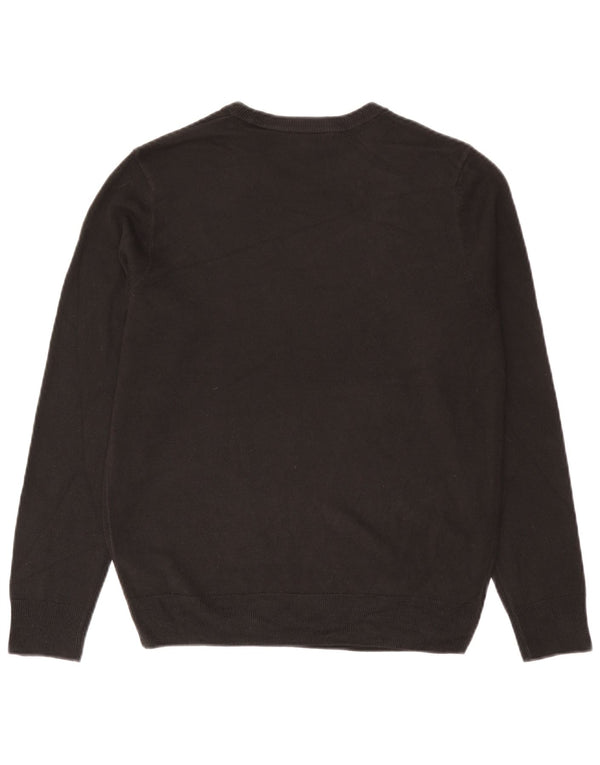 Maglione girocollo da uomo Marks & Spencer UK 38/40 Acrilico grigio medio