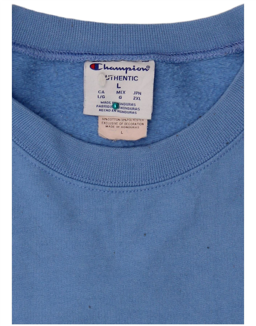 Felpa da uomo Champion Maglione grande in cotone blu