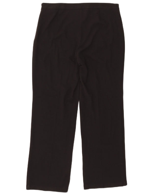 Pantaloni chino a vita alta da donna Marks & Spencer UK 16 Large W38 L32 neri