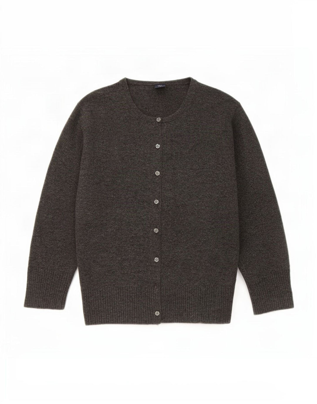 Maglione cardigan con maniche a 3/4 da donna Gap UK 14 Lana d'agnello grigia grande