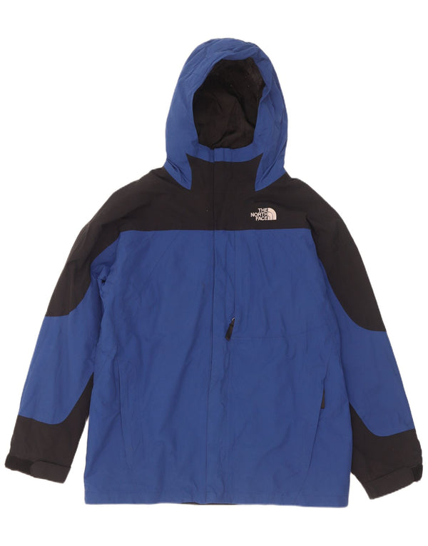 Giacca a vento con cappuccio da uomo The North Face UK 42 XL Blu Colourblock