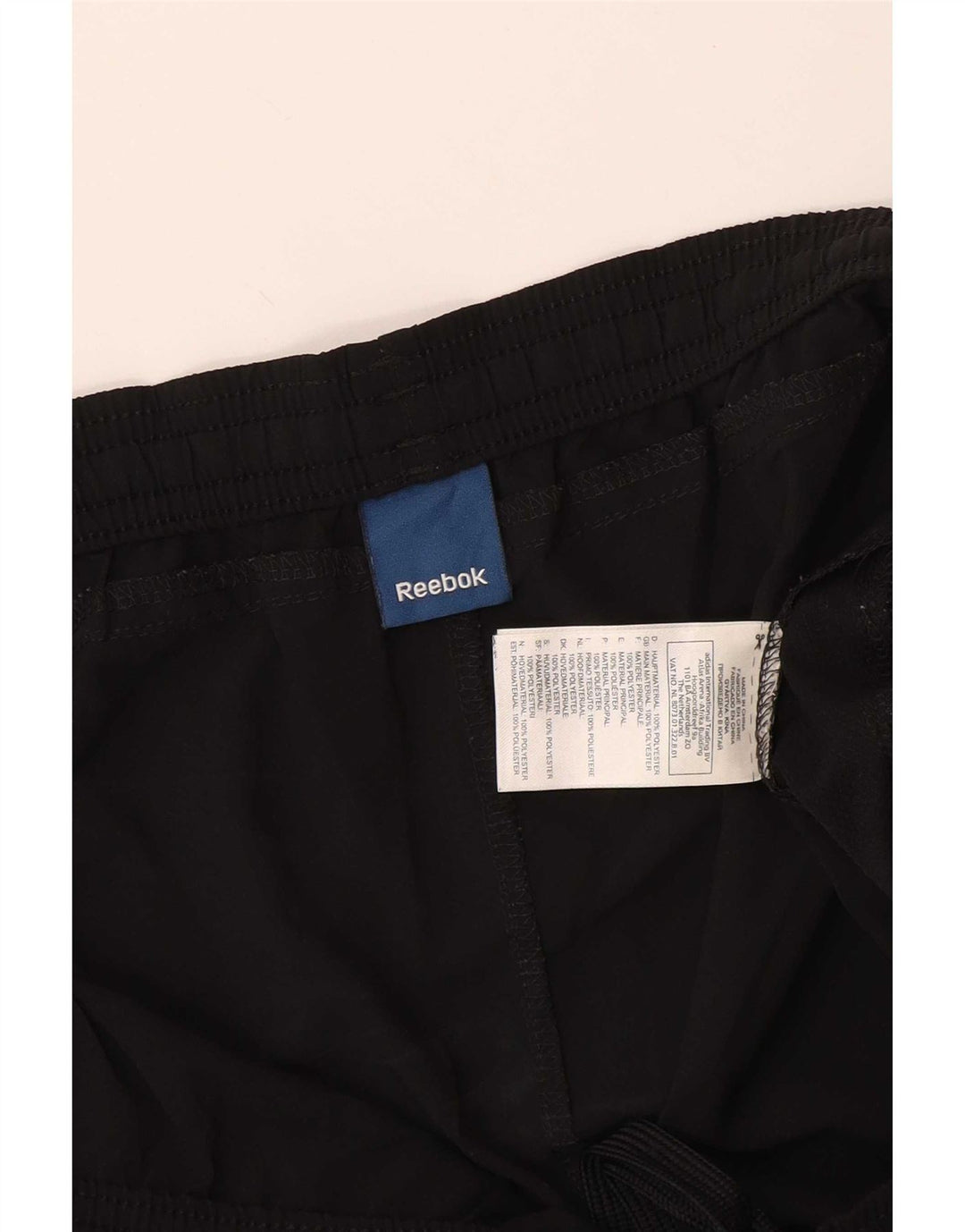 Pantaloncini sportivi Reebok da uomo XL neri in poliestere