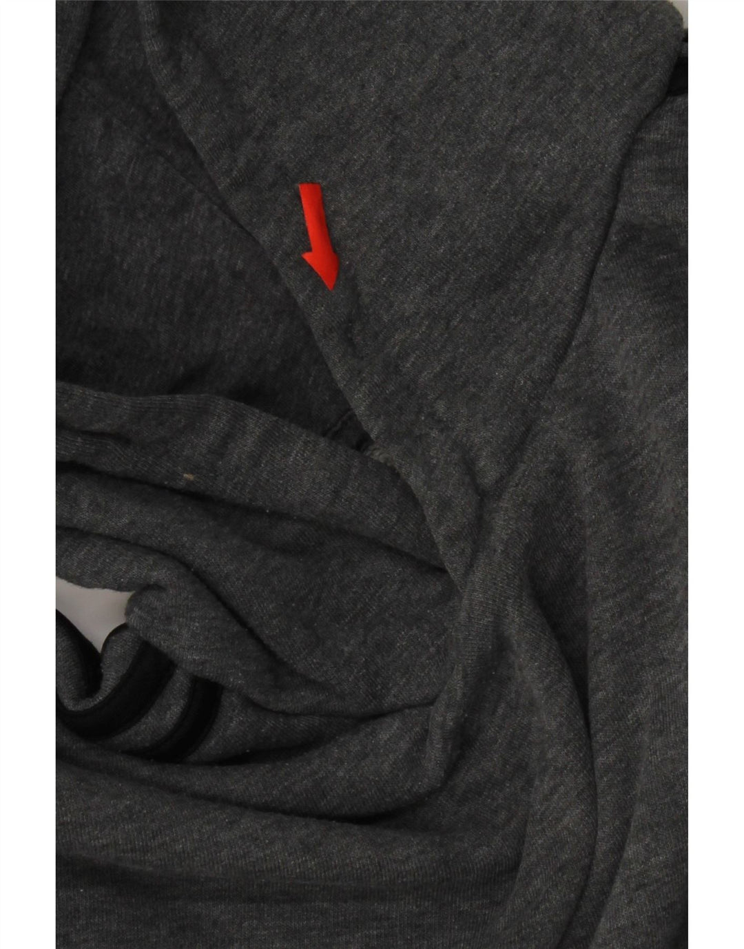Felpa con cappuccio da uomo Adidas Small in cotone grigio