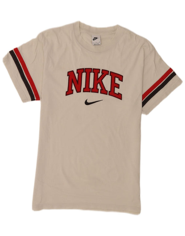 T-shirt grafica da uomo Nike Top in cotone a righe bianche piccole