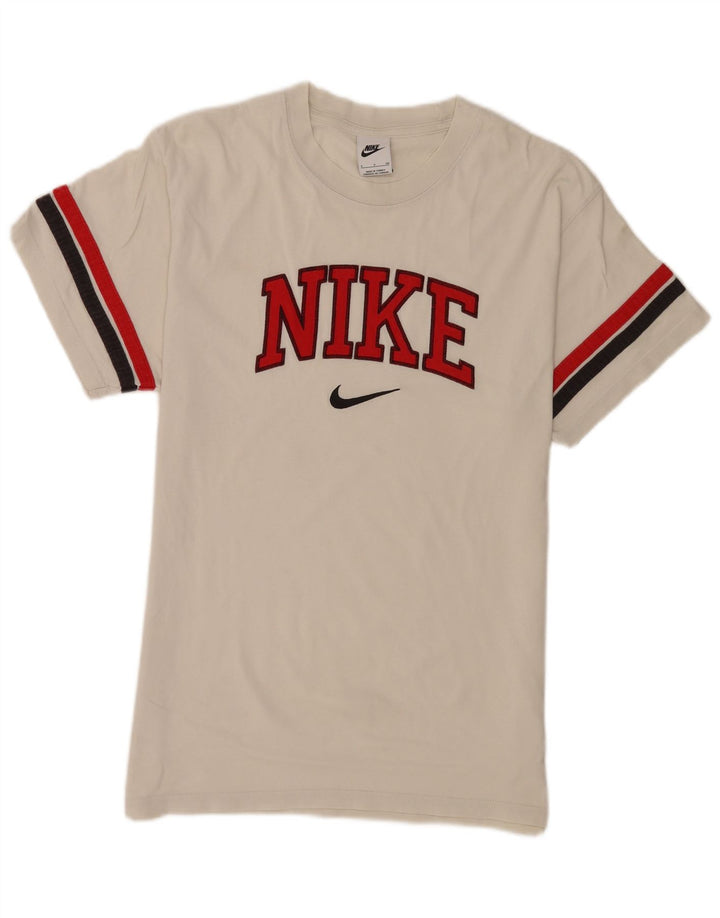 T-shirt grafica da uomo Nike Top in cotone a righe bianche piccole