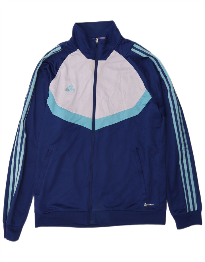 Giacca da uomo Adidas Aeroready Top Jacket Large Blu Colourblock in poliestere