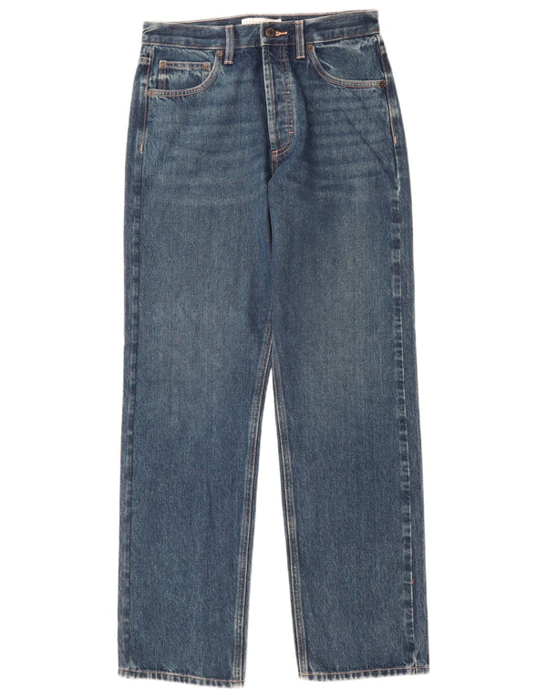 Jeans dritti Kort da donna Topshop W28 L32 cotone blu
