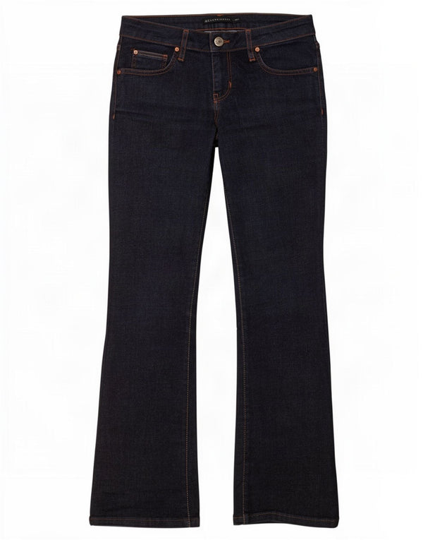 Zara Womens Bootcut Jeans EU 38 Medium W28 L29 Navy Blue Cotton