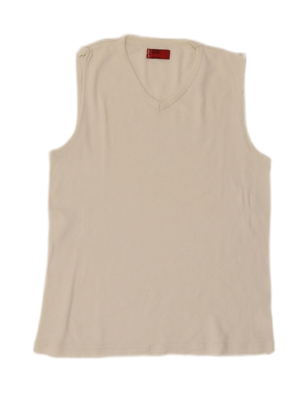 LEVI'S Womens Vest Top UK 12 Medium White