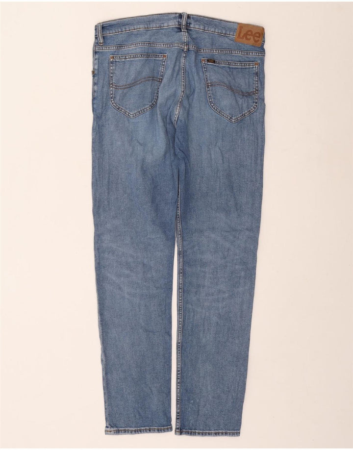 LEE Mens Rider Slim Jeans W34 L32 Blue Cotton