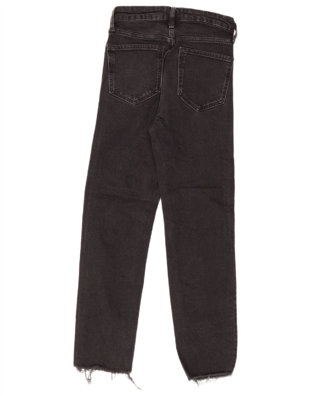 Jeans dritti a vita alta da donna ZARA EU 36 XS W26 L27 neri