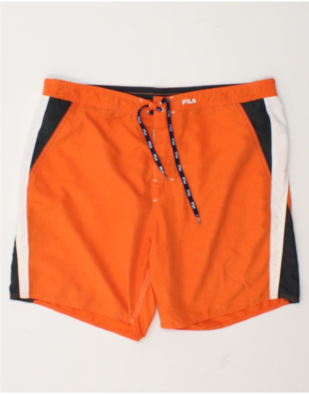 Pantaloncini da bagno da uomo Fila Large Orange Colourblock