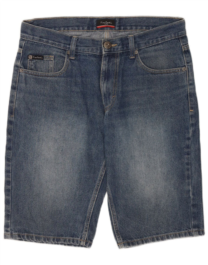 Pantaloncini di jeans da uomo Pierre Cardin piccoli W29 cotone blu