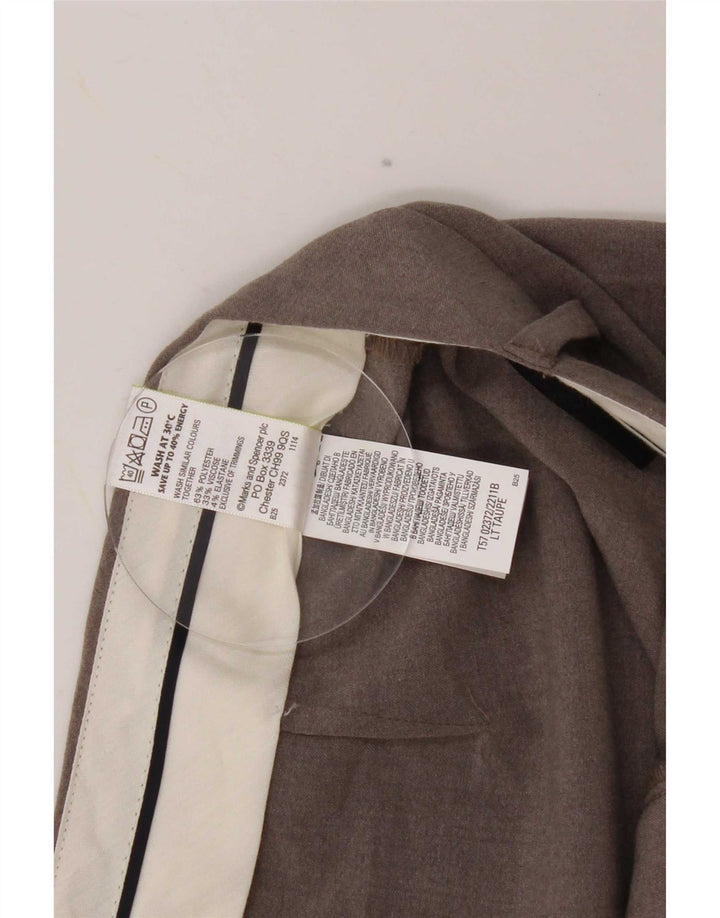 Pantaloni da abito Bootcut da donna Marks & Spencer UK 10 Small W30 L27 Grigio